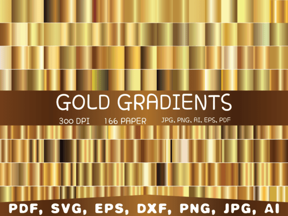 Download Gold Gradient Digital Paper, Background - Background Collection