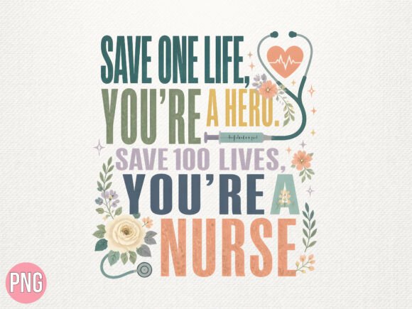 Download Save 100 Lives You Are a Nurse PNG - Save Collection