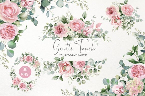 Download Pink Floral Clipart. Watercolor Flowers - Flower Collection
